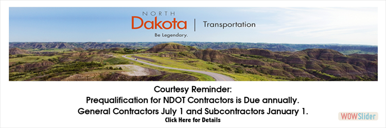 NDDOT Prequal Reminder