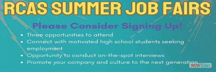 RCAS Summer Job Fair